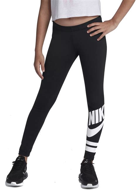 mädchen nike leggings schwarz weiß|Schwarze Leggings für Mädchen .